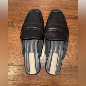 Franco Sarto Black Leather Loafers